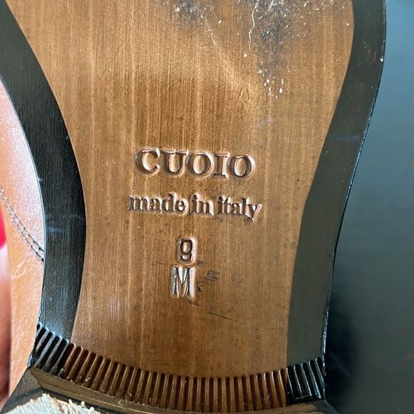 Massimo Matteo Firenze Cuoio (Hand Made In Italy) Brown Leather WINGTIP Shoes - Picture 6 of 12